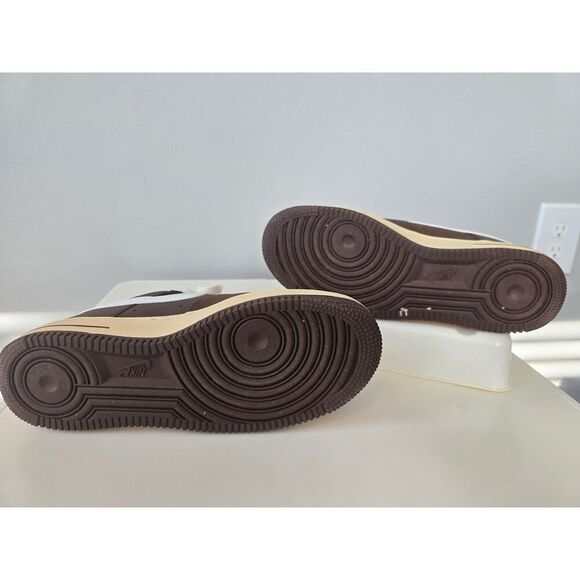 Nike Air Force 1 Low Mocha Brown Cream Sail Men’s Size 9 Streetwear RARE - Picture 3 of 9